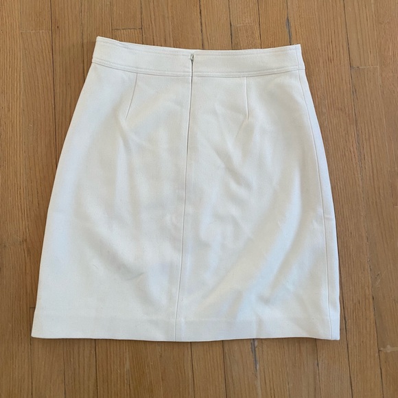 🤍 J.Crew Princess Mini Skirt | Cream | Double-Serge Wool | Excellent Condition - Picture 4 of 8